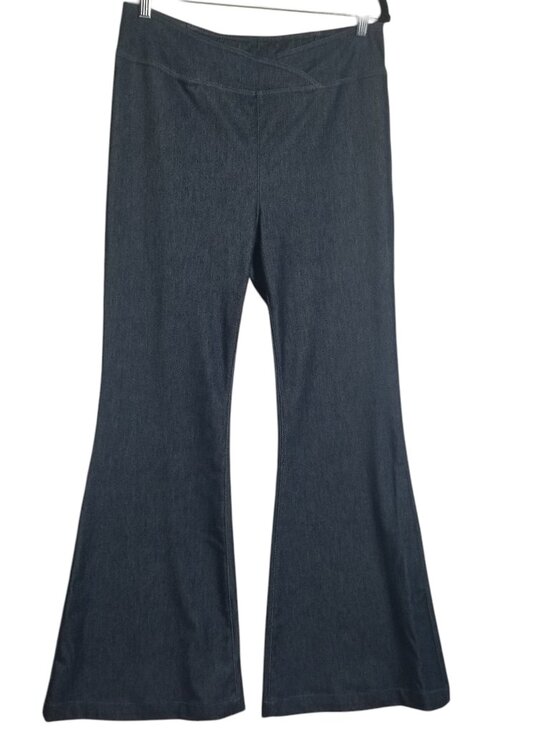 HALARA Denim - Halara Women's Flex High Waisted Crossover Casual Flare Jeans Sz XL